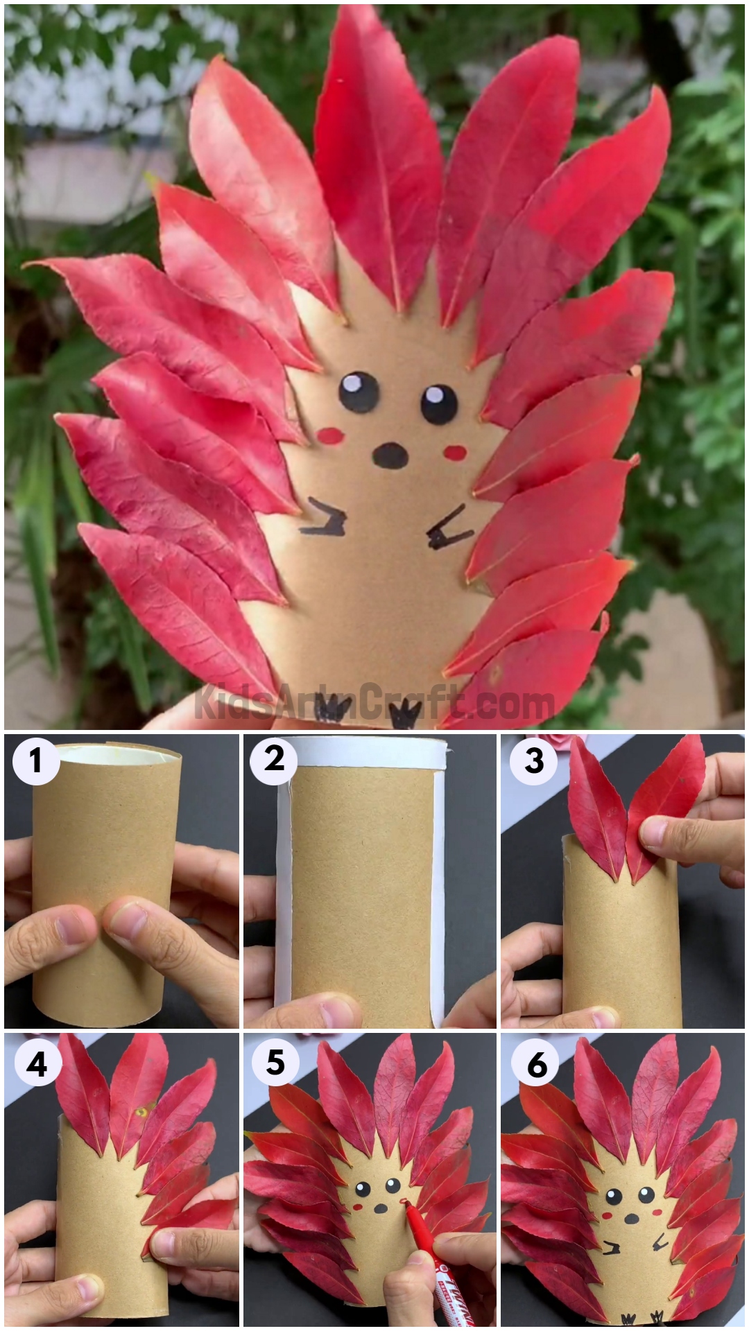 DIY Hedgehog Paper Craft for Kids