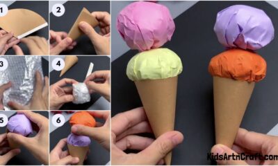 DIY Ice Cream Step by Step Tutorial For Kids