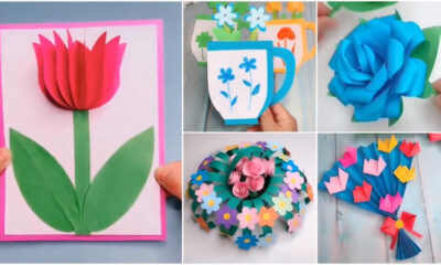 DIY Mother's Day Cards Crafts Video Tutorial for Kids