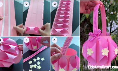 DIY Paper Basket Step by Step Tutorial For Kids