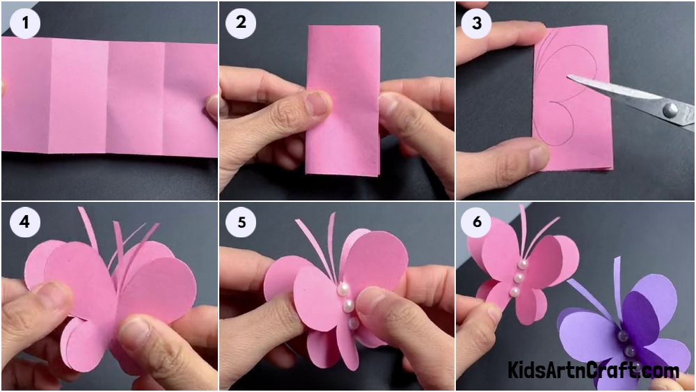 DIY Paper Butterfly Craft Tutorial For Kids
