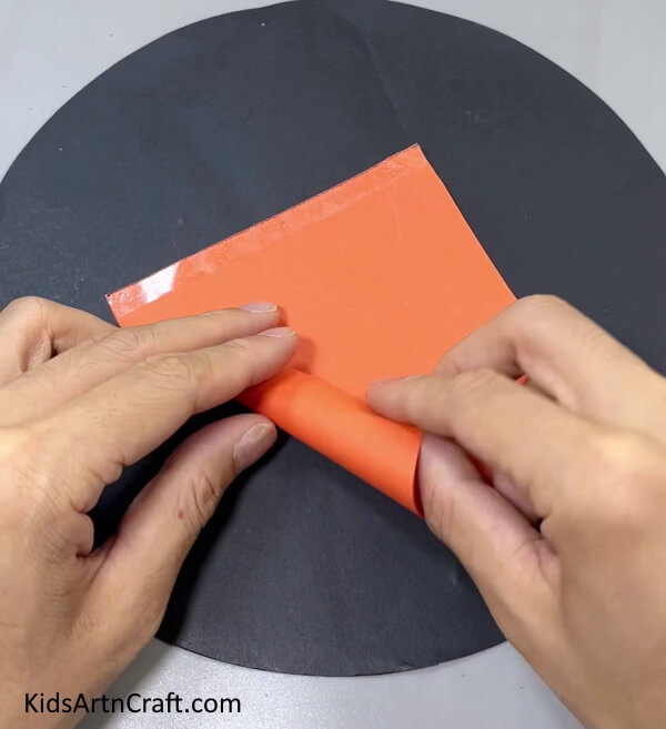 Folding Paper To Form A Cone - Easy Instructional Process to Produce a Paper Carrot