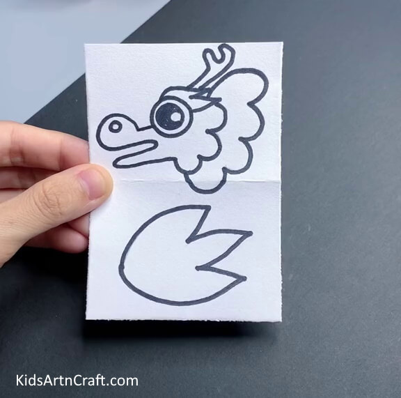 Drawing Dragon's Face and Tail Self-made paper Chinese dragon craft for children