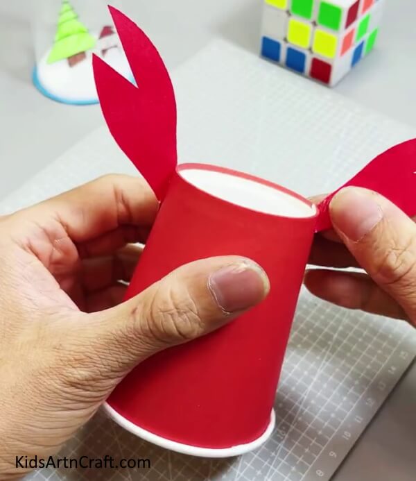 Pasting The Claws - A Guide To Assembling a Reused Paper Cup Crab