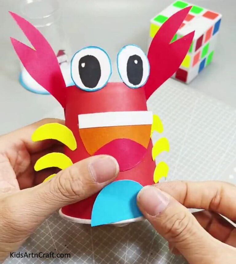 DIY Paper Cup Crab Easy Tutorial for kids - Kids Art & Craft