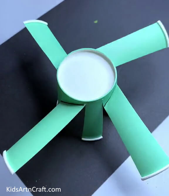 Making A Paper Cup Fan Craft For Children