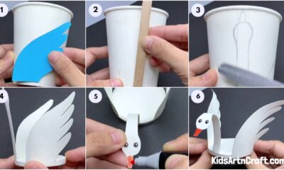 DIY Paper Cup Swan Step by Step Tutorial For Kids
