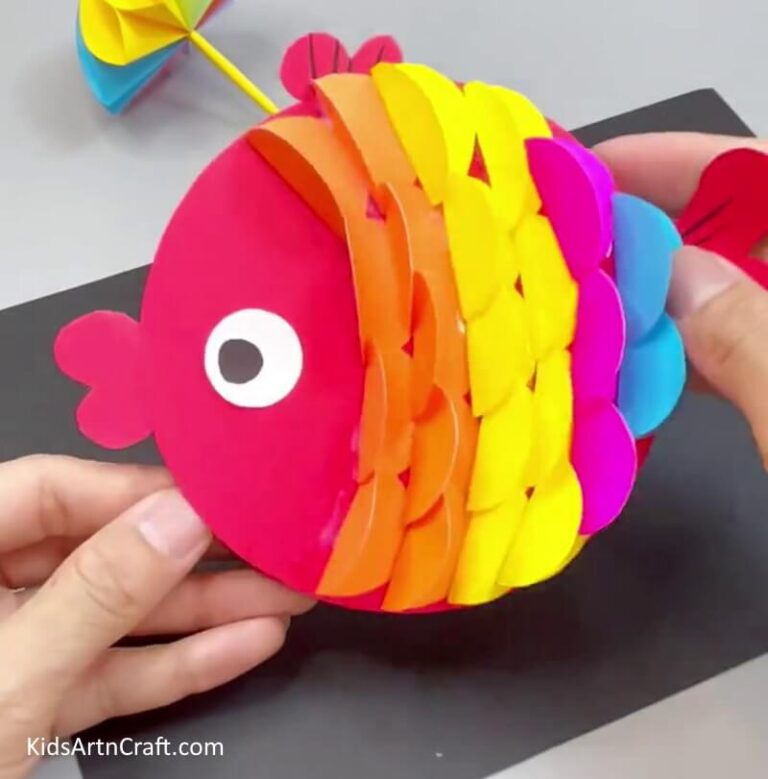 DIY Paper Fish Craft Easy Tutorial for kids Kids Art & Craft