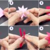 DIY Paper Flower Ring Craft tutorial for kids
