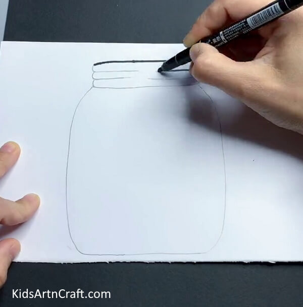 Drawing A Vase on a White Paper - Lovely Flower Pot Construction Out Of Paper For Interior Design