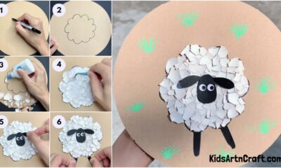 DIY Sheep Craft With Eggshell Tutorial for Kids