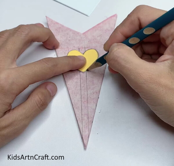 Drawing a Heart Shape - Build a Simple Snowflake Craft for the Young Ones
