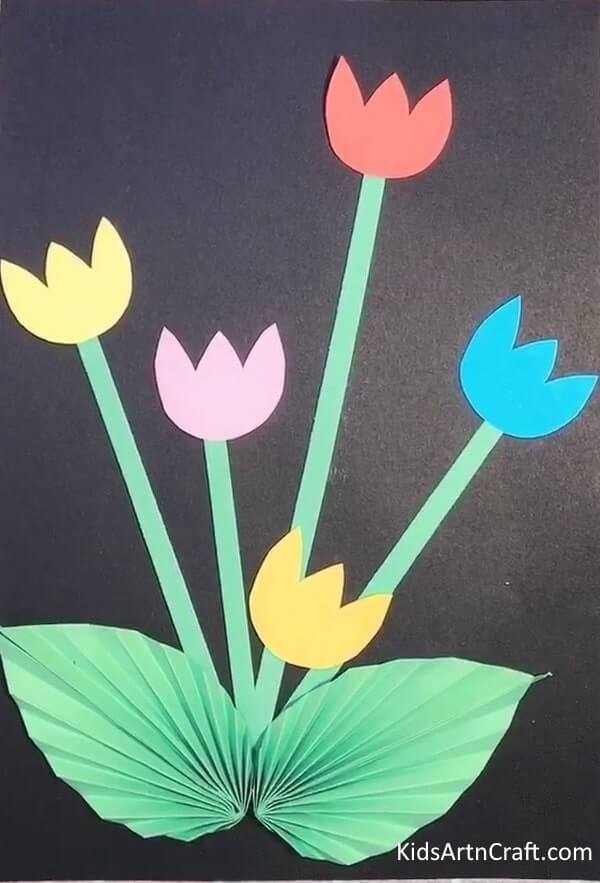 Unique Ways To Construct Blossoms - Easy & Simple Way To Make Paper Tulip Flower Craft For Kids