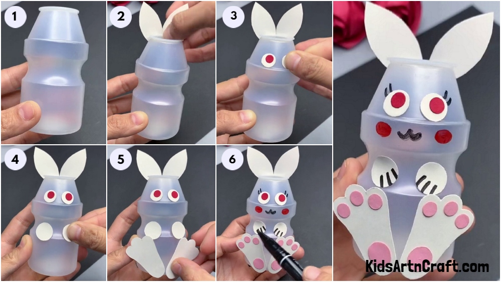 Easy Bunny Craft From Recycled Plastic Bottle