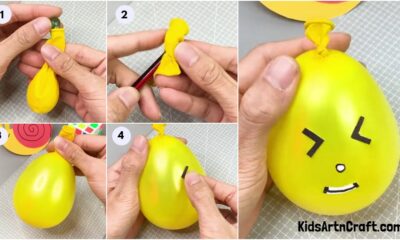 Easy Emoji Crafts with balloons For Kids To Play