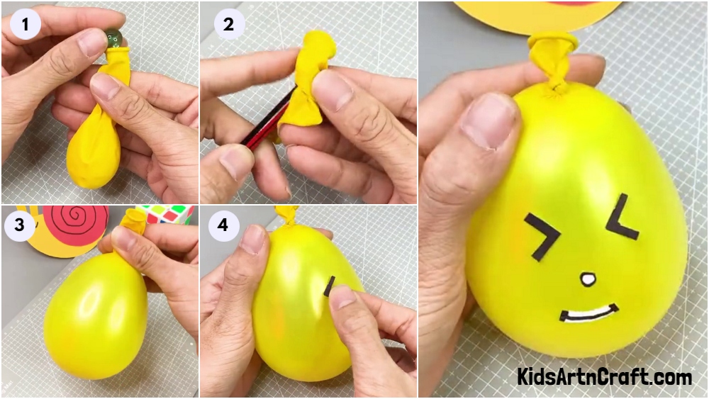 Easy Emoji Crafts with balloons For Kids To Play