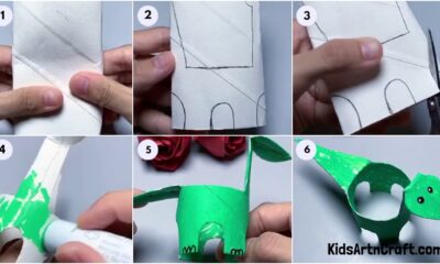 Easy Dinosaur Craft Step by Step Tutorial For Kids