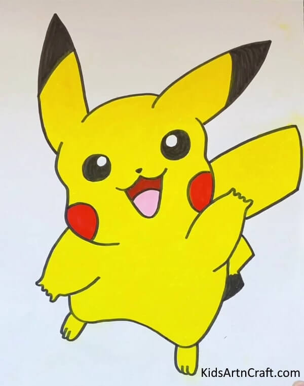Uncomplicated and Colorful Pictures For Children - Easy Drawing Pikachu For Kids
