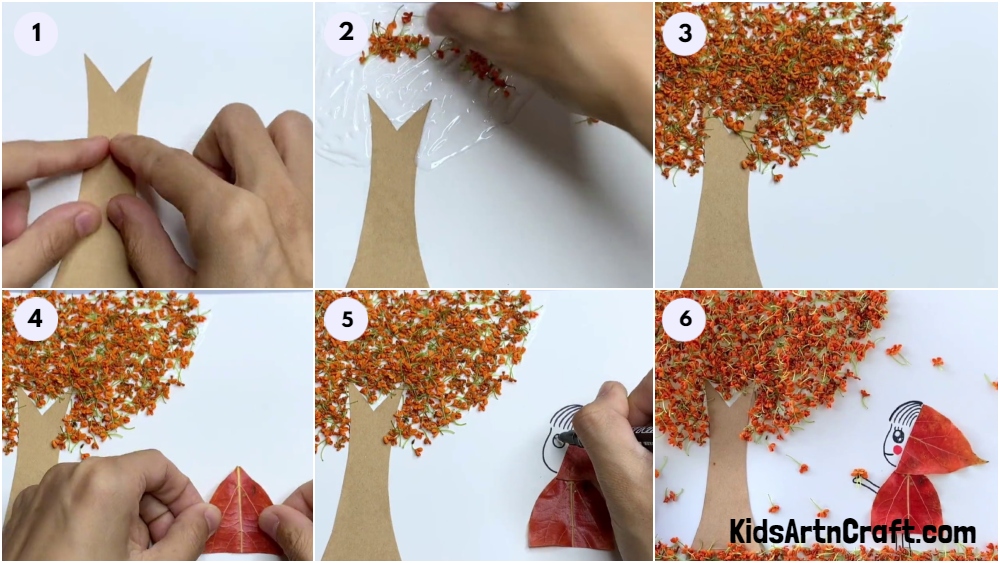Easy Fall Leaf Craft Step by Step For Kids