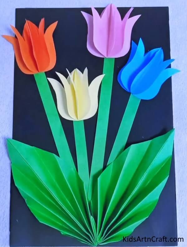 Craft projects for kids that don’t require leaving the house - Easy Flower Craft For Kids Using Paper