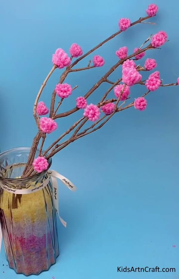 Easy Foam Flower And Twigs For Home Decor - Making Arts and Crafts with Foam Sheets for Children