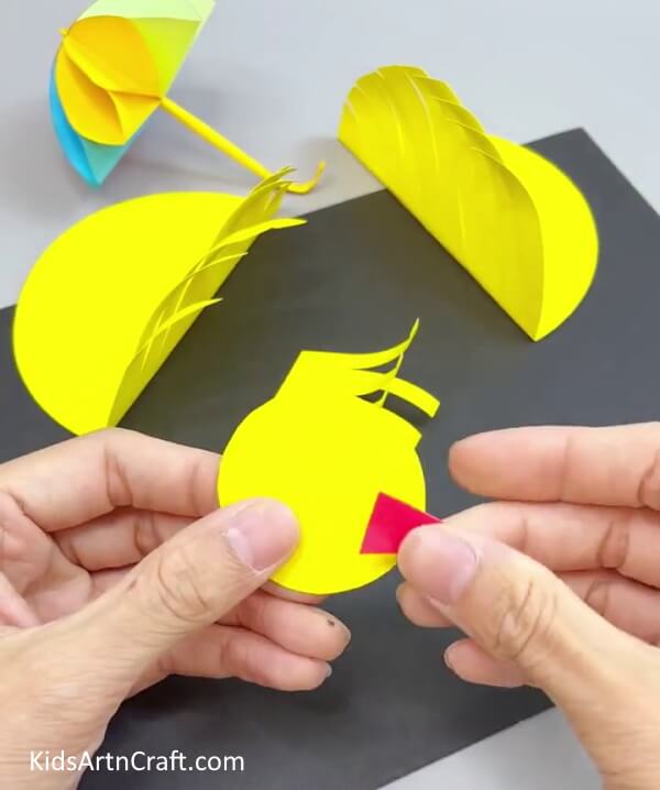 Making Beak of Bird - Adorable Paper Bird Creation For Kids To Have Fun With