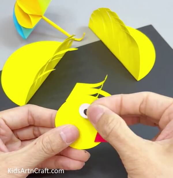 Making Eyes  - Delightful Paper Bird Toy For Kids To Play With