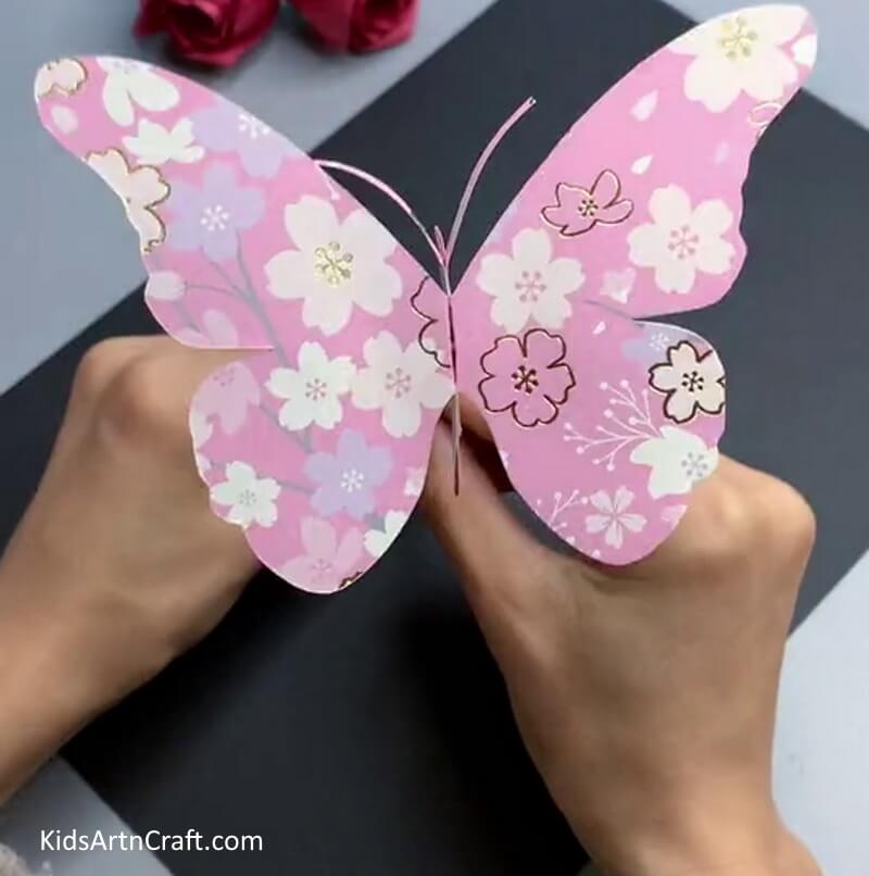 Sweet Little Paper Butterfly Craft For Kids