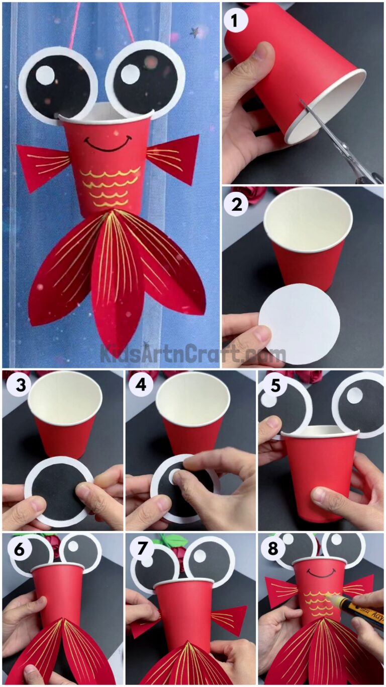 Easy Paper Cup Fish Craft In Simple Steps - Kids Art & Craft