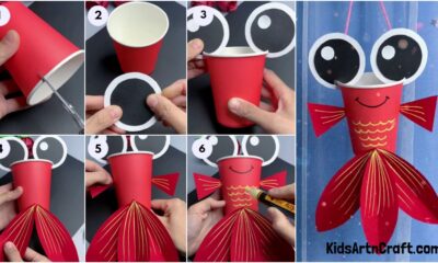 Easy Paper Cup Fish Craft In Simple Steps