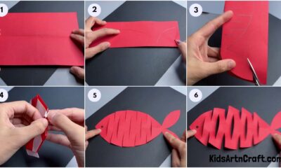 Easy Paper Fish Craft Tutorial for kids