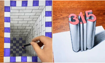 Easy to Draw 3D Drawing Tricks Video Tutorial