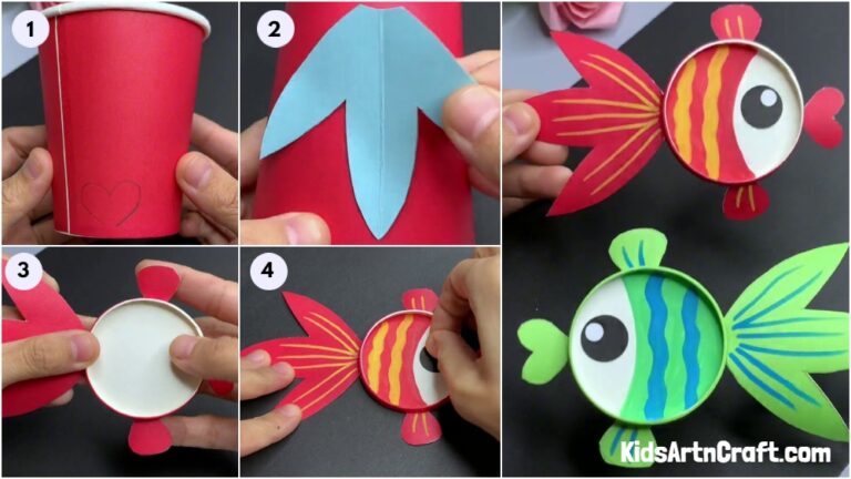 Easy to Make Paper Cup Fish Craft Tutorial - Kids Art & Craft