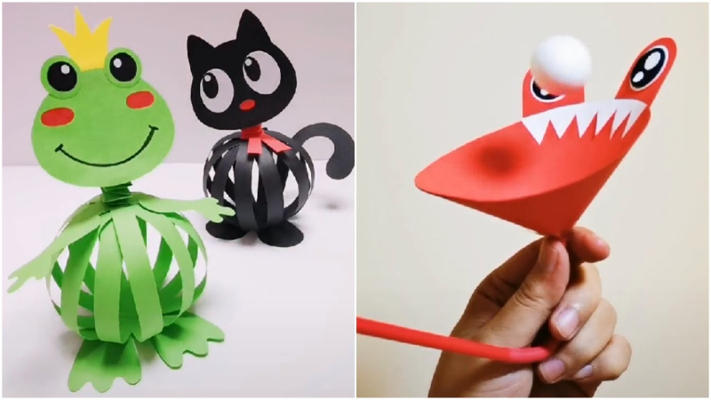 Easy to Make Paper Toy Crafts Video Tutorial for Kids