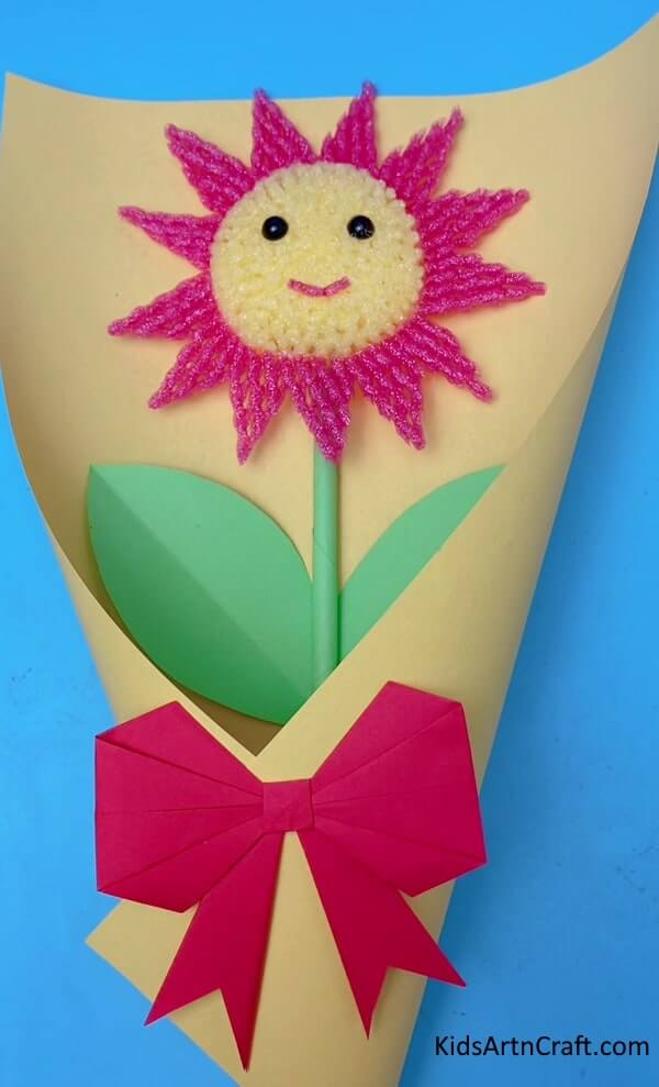 Flower Bouquet Craft Using Paper And Foam - Home-Constructed Art Projects Utilizing Foam For Little Ones 