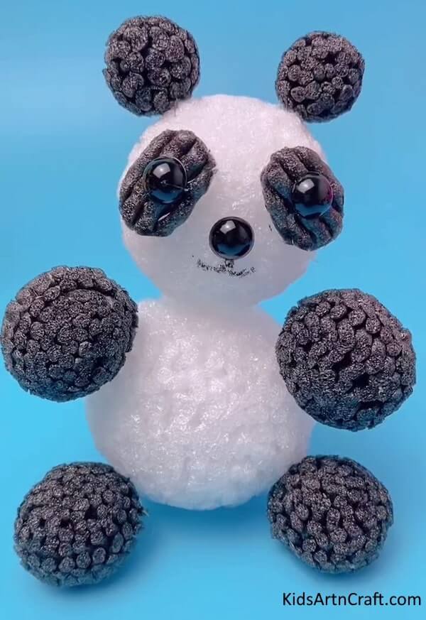 Foam Panda Craft Idea For Kids - Creative Projects With Foam For Children