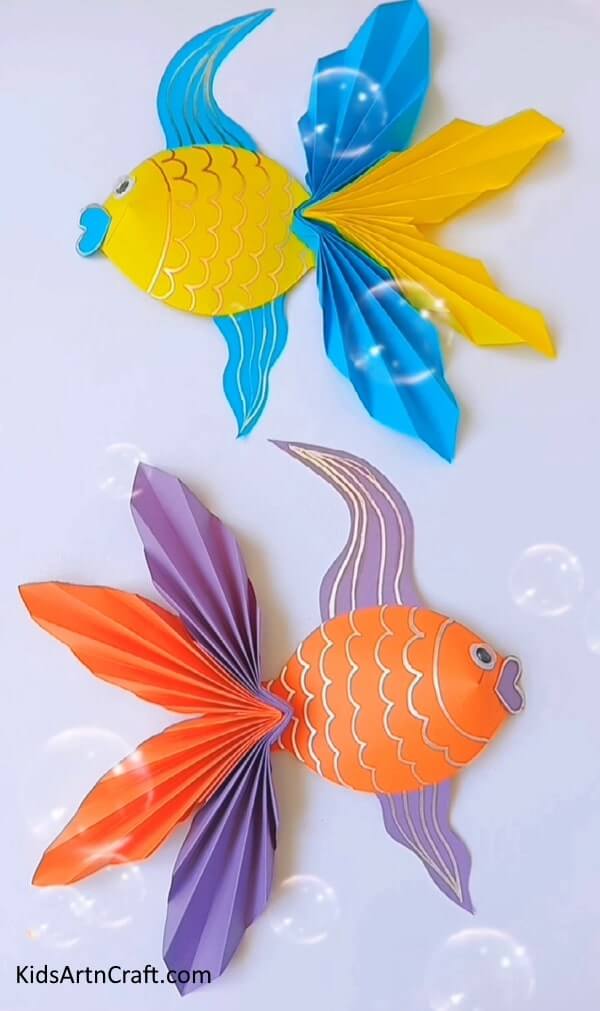 Fun To Make Fish Paper Craft For Kindergarten - Some peculiarly charming animal-related creations for children.