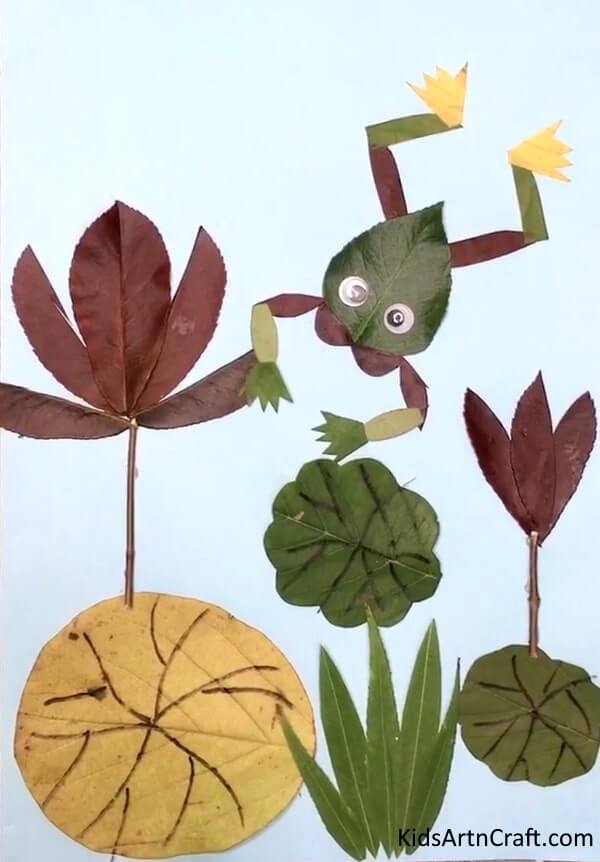Fun To Make Leaf Frog Craft For Kids - Crafting Leaves - A Piece of Cake
