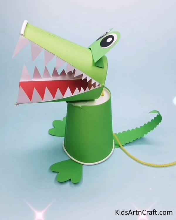 Handmade 3D Crocodile Toy At Home For Kids - Home-based paper crafting adventures for kids
