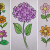 How to Draw Flower Drawing Video Tutorial for Kids With Parents