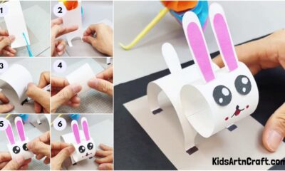 How to Make a Paper Bunny easy Tutorials for Kids