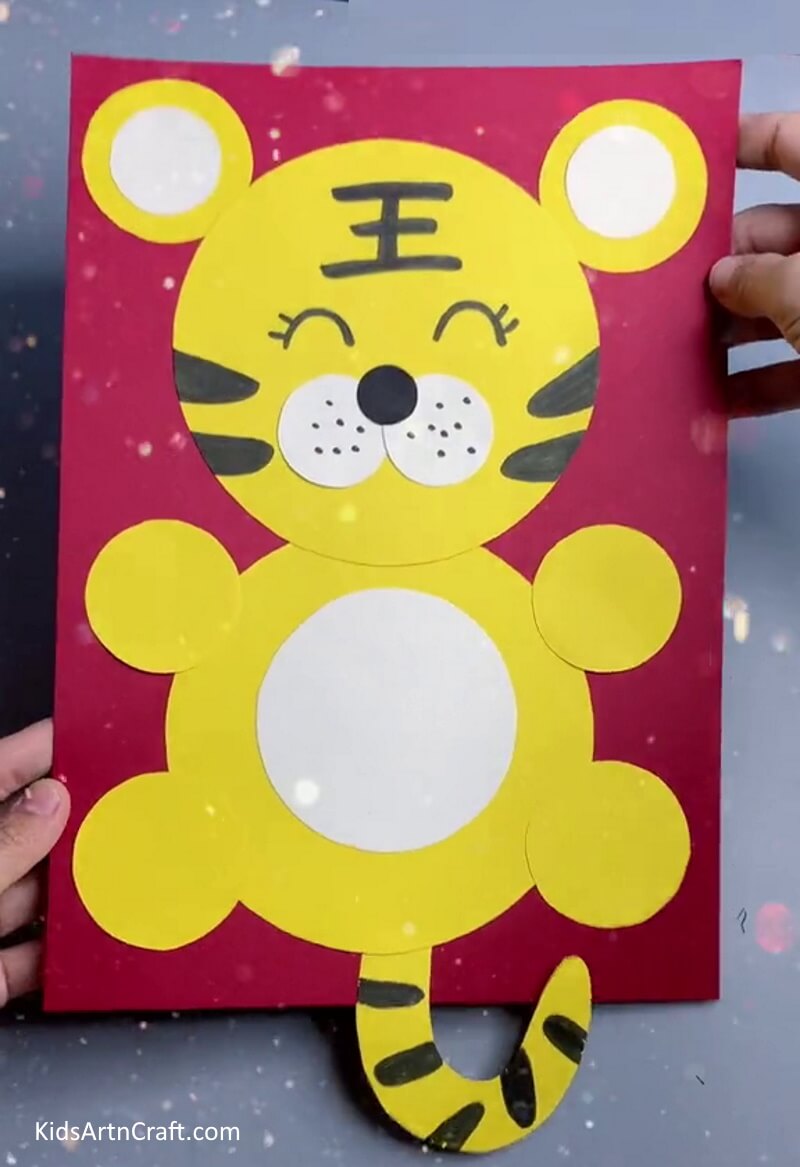 Cute Paper Tiger Craft Is Here! - Crafting with paper tigers, a straightforward thought for children.