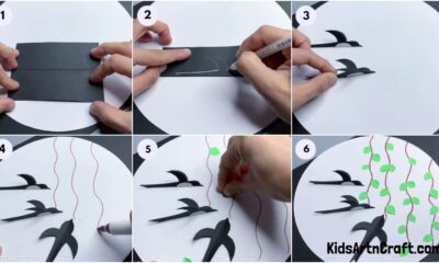 How to Make an Easy Paper Craft Bird Artwork