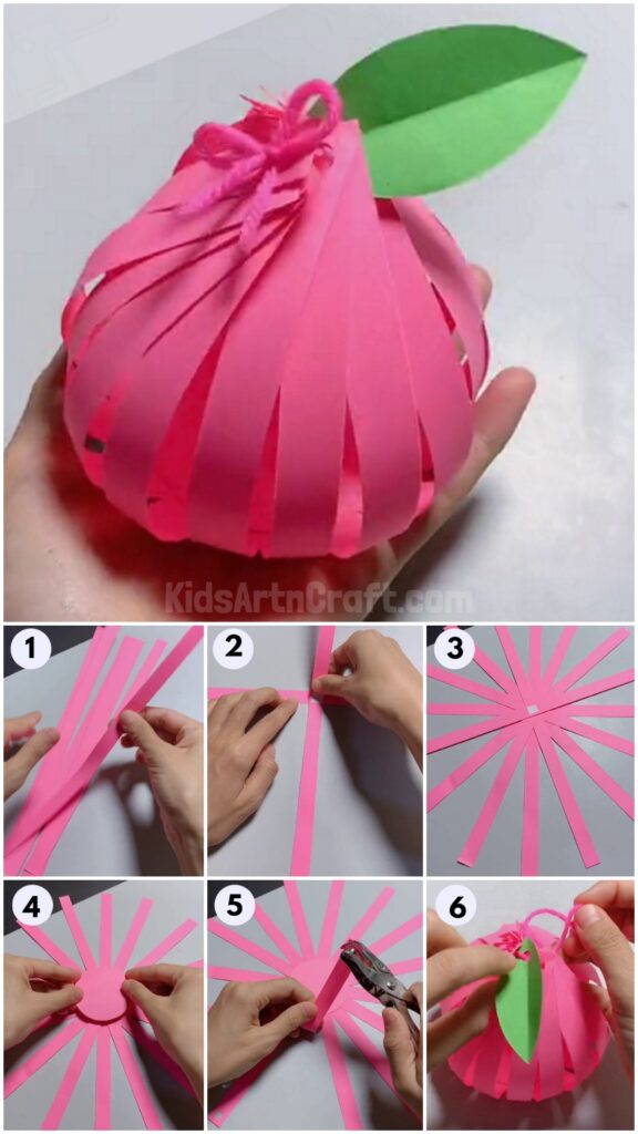 How to Make Apple Craft Step-by-Step Tutorial for Kids - Kids Art & Craft