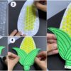 How to Make Bubble Wrap Corn Craft Easy Tutorial