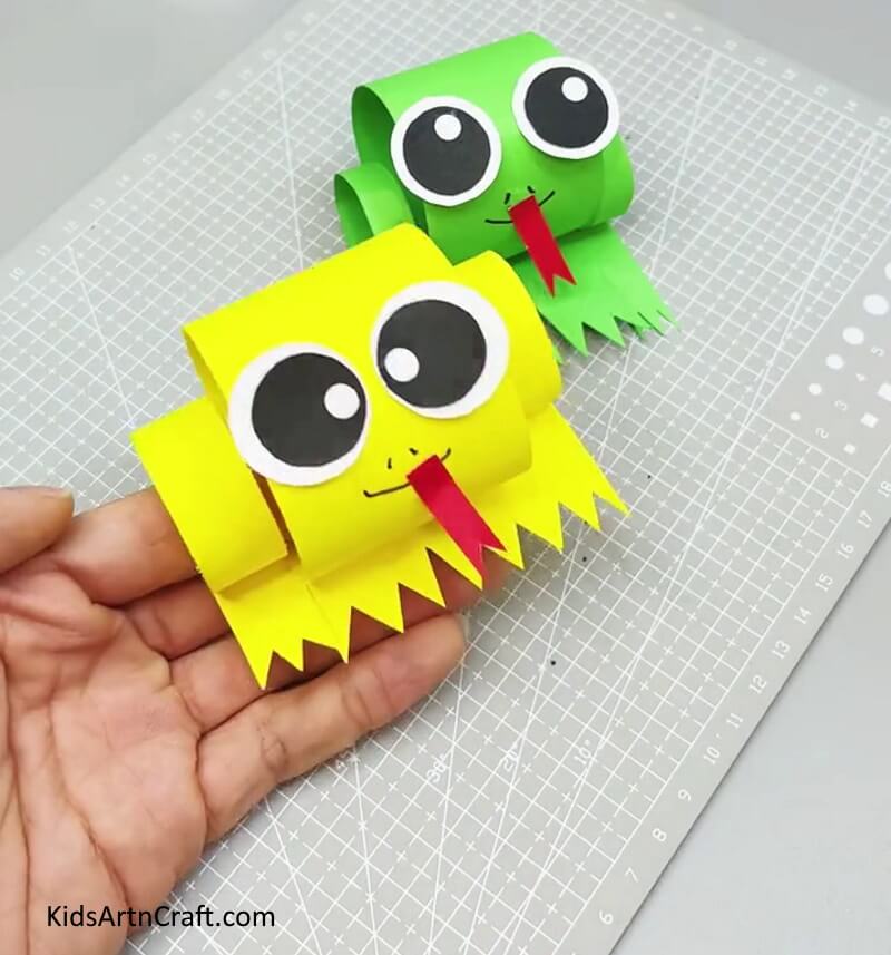 3D Paper Frog Craft Is Ready! - Building a Frog with Paper