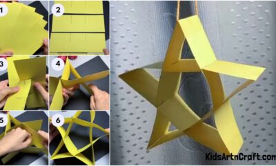 How To Make Easy Paper Star From Craft paper