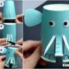 How To Make Elephant Paper Cup Craft For Kids
