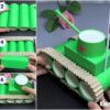 How to Make Fighter Tank Using Cardboard Tube & Paper Cup