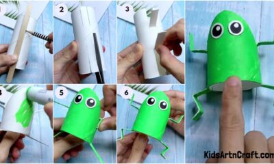 How to Make Frog by Toilet Paper Roll Step-by-Step Tutorial